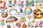 Cute Retro Summer Clipart, an Icon by Designking (Thumbnail 1 of 4)