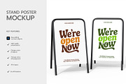 Stand Poster Mockup Set, a Product Mockup by graphypix (Thumbnail 2 of 4)