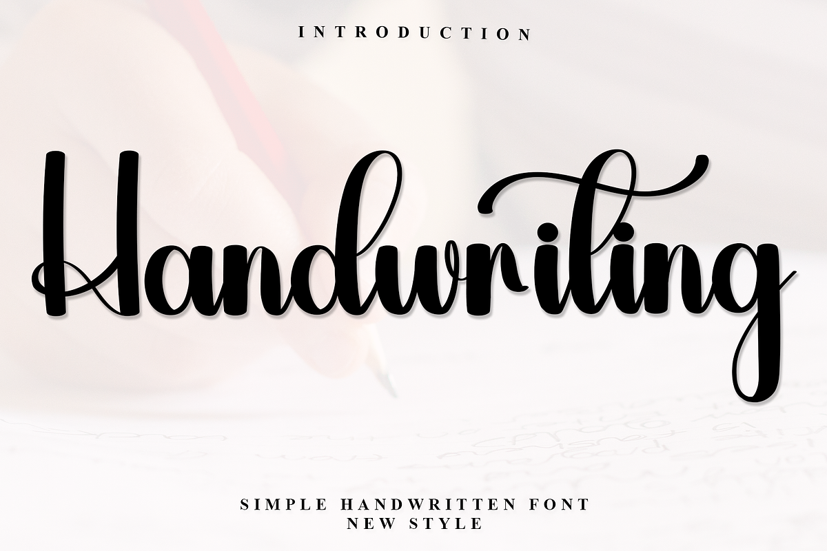 Handwriting, a Handwritten Font by InermediaSTUDIO (Photo 1 of 7)