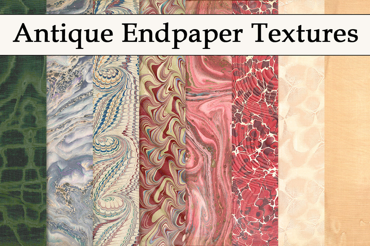 Antique Endpaper Textures, a Texture Graphic by Blue Line Design (Photo 1 of 21)
