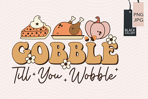 Retro Thanksgiving PNG Bundle