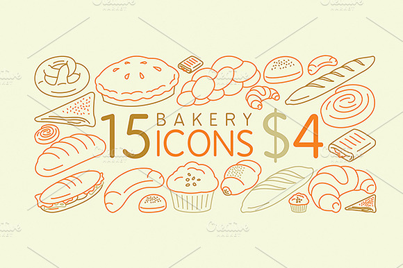 Amazing Bakery Icon Set