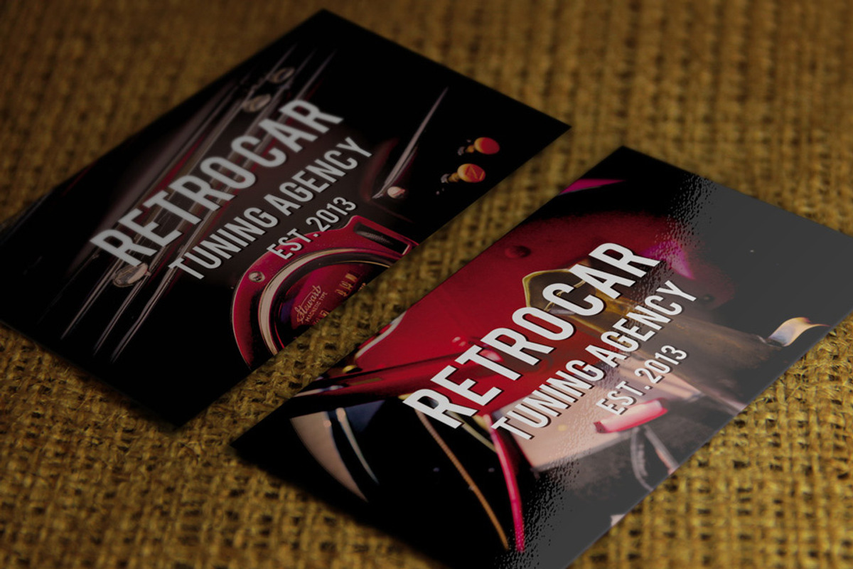 Retro Car - Business Cards, a Business Card Template by Nazar Hrabovyi (Photo 3 of 3)
