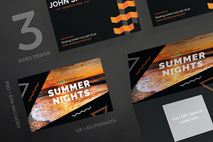 Business Cards Summer Nights