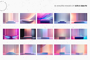 Futuristic Gradient Podiums Set, a Background Graphic by Lumeno (Thumbnail 3 of 5)