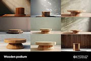 Wooden podiums. 61 images, a Decorative Illustration by Handmadefont (Thumbnail 5 of 14)