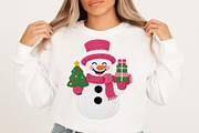Christmas Snowman Png, Faux Yarn Png, an Illustration by Craft Nest (Thumbnail 3 of 5)