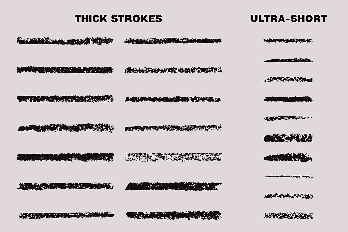 60 Retro Oil & Wax Crayon Brushes preview 4