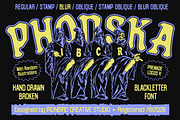 Phonska Font Pack & Extras!, a Blackletter Font by IronbirdCreative (Thumbnail 1 of 8)