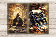 Detective Junk Journal Kit, a Person Illustration by GlamArtZhanna (Thumbnail 6 of 9)