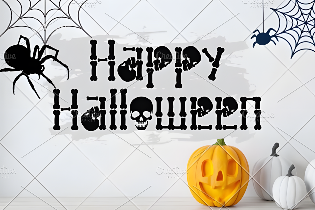 Ghost Skeleton Font, a Handwritten Font by Design Station (Photo 2 of 7)