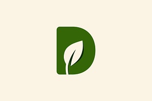 Letter D Logo Vector Design Simple