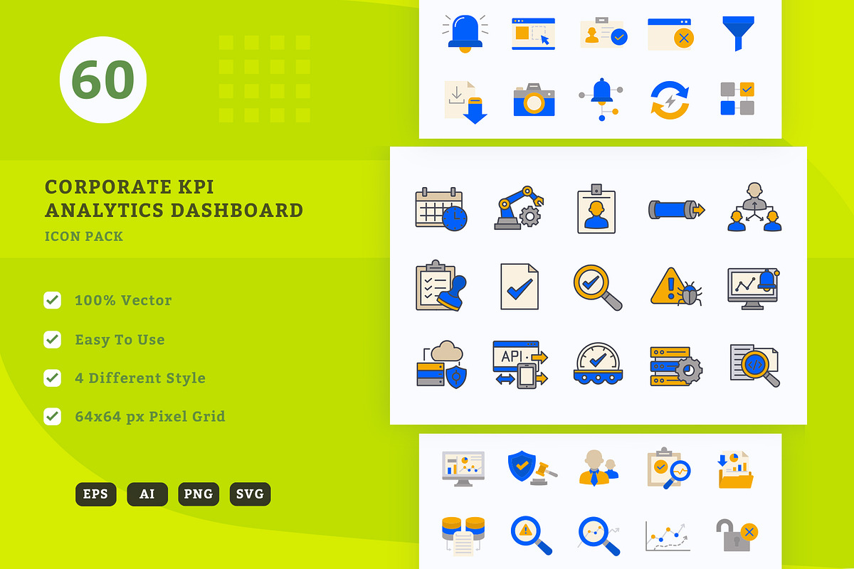 Corporate KPI Analytics Dashboard, an Icon by vexper (Photo 1 of 5)