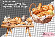 Baked Bakery Collection Clipart, a Food Illustration by Watercolor Digital (Thumbnail 5 of 9)