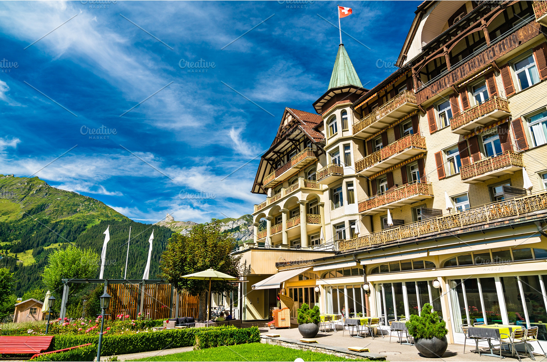 Architecture of Wengen in, an Architecture Photo by Leonid Andronov