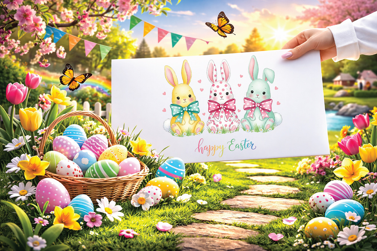 Happy Easter PNG Coquette Easter, an Illustration by Black Bird Studio (Photo 3 of 3)