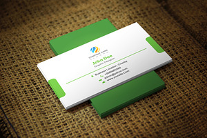 Greenlinear Business Card Template