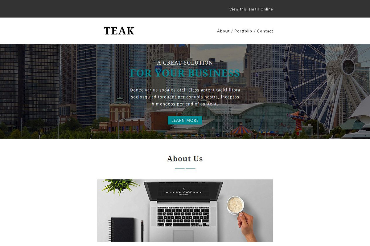 TEAK - Responsive Email Template, an Email Template by FourDinos (Photo 2 of 3)