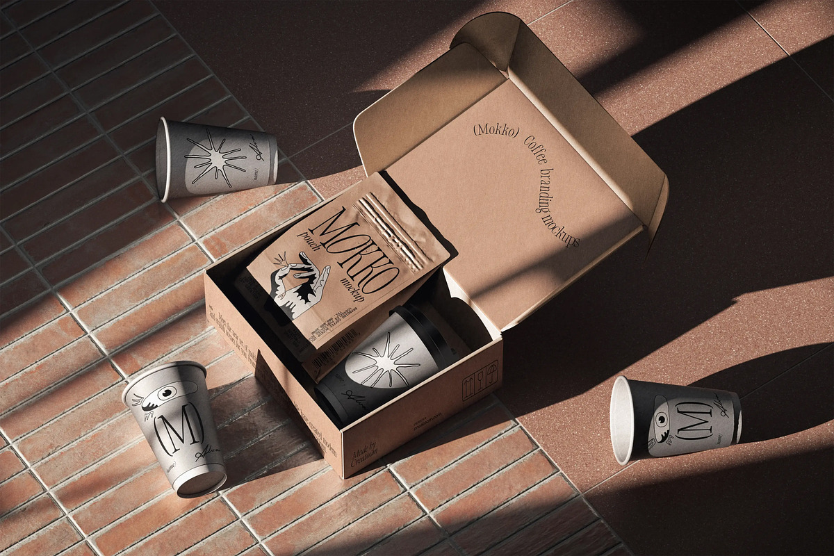 MOKKO - Coffee branding mockups, a Packaging Mockup by Creatoom (Photo 7 of 14)