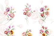 Colorful Florals with Alphabet set, an Object Graphic by Yorda Studio (Thumbnail 3 of 15)
