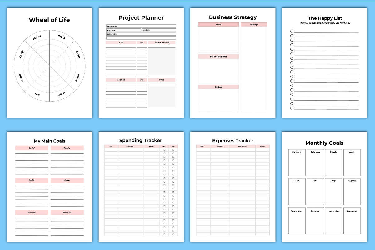 2025-26 End of Life Planner Canva, a Print Template by Designmela01 (Photo 6 of 6)