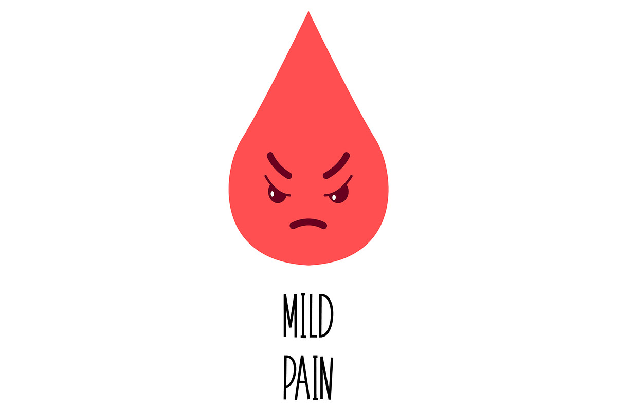 Menstrual Cycle Period Pain Scale, an Object Graphic by the_myro (Photo 4 of 6)