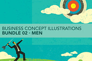 Business Concepts Bundle 02 Men, a Person Illustration by retrorocket (Thumbnail 1 of 16)