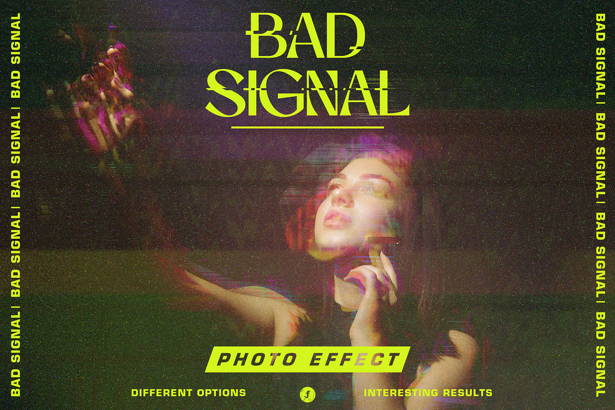 Bad Signal Photo Effect, a Layer Style Add-On by Freezerondigital (Photo 1 of 11)
