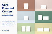 Card Rounded Corners Mockup Bundle, a Product Mockup by Studio MVDM (Thumbnail 1 of 8)