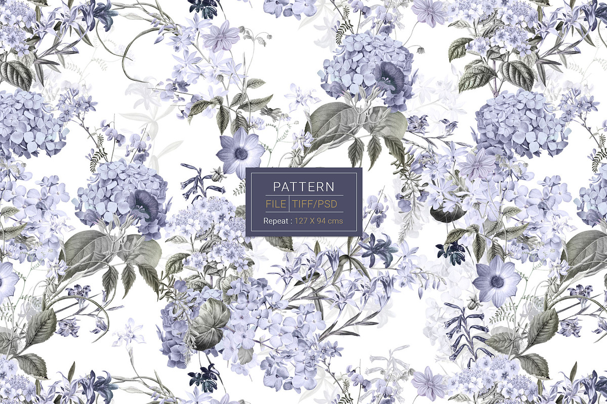 Hortensis, Elegant & Luxury Prints!, a Pattern Graphic by Pink Linen (Photo 2 of 14)