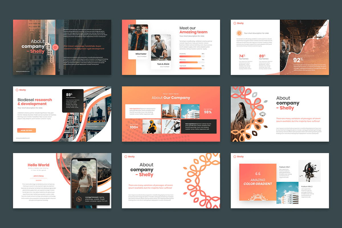 Shelly Powerpoint Template, a Presentation Template by Reshapely (Photo 5 of 14)