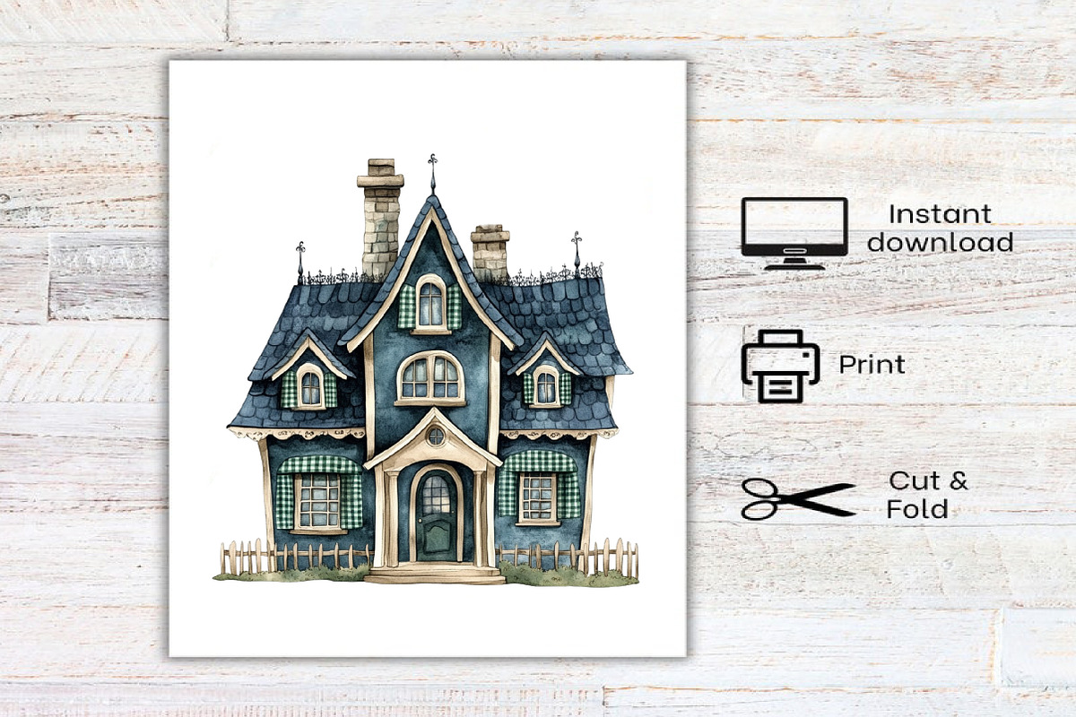 Watercolor Green Gingham Halloween, an Illustration by Canvas Craft (Photo 8 of 8)