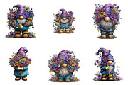 Whimsical spring gnome clipart, an Illustration by SinaCreation (Thumbnail 4 of 11)
