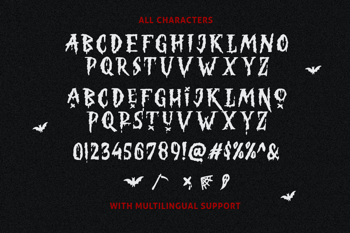 Spooky Trick - Creepy Halloween Font, a Font by Bale Type (Photo 9 of 10)