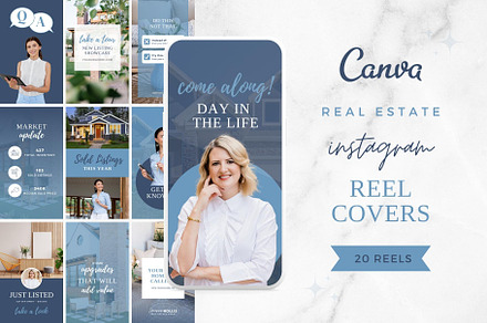 Real Estate Instagram Reel Covers, a Social Media Template by Ciera Design Templates