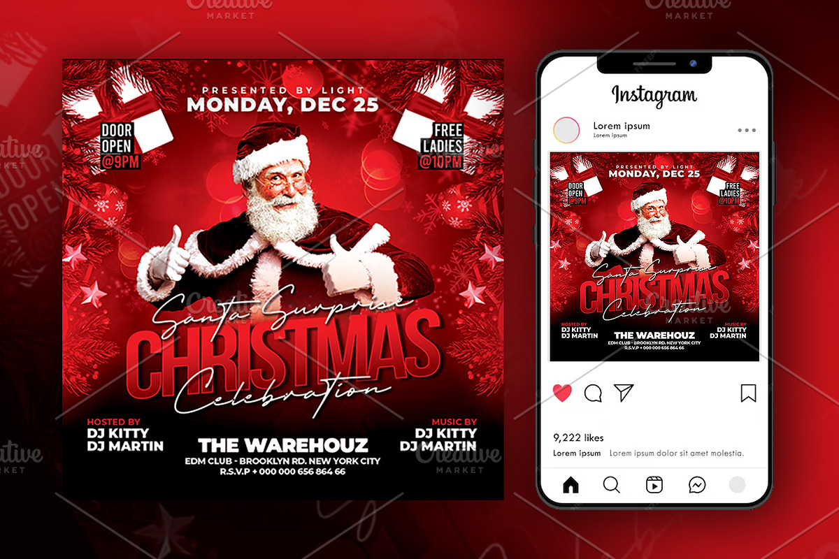 Christmas Flyer Bundle, a Flyer Template by Artonix (Photo 2 of 10)