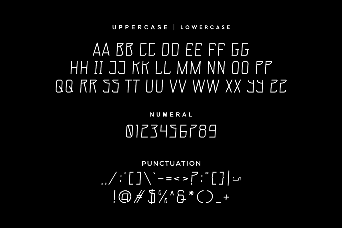 Zerukos - Monoline Thin Font, a Sans Serif Font by QR Design Studio (Photo 6 of 7)