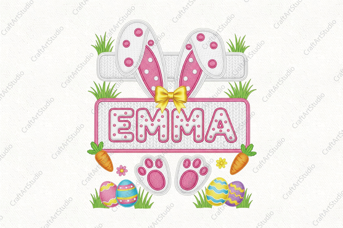 Faux Crochet Easter Bunny Png, an Illustration by CraftArtStudio (Photo 1 of 4)