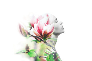 Nude beautiful woman with magnolia, a Beauty & Fashion Photo by Anna Efetova