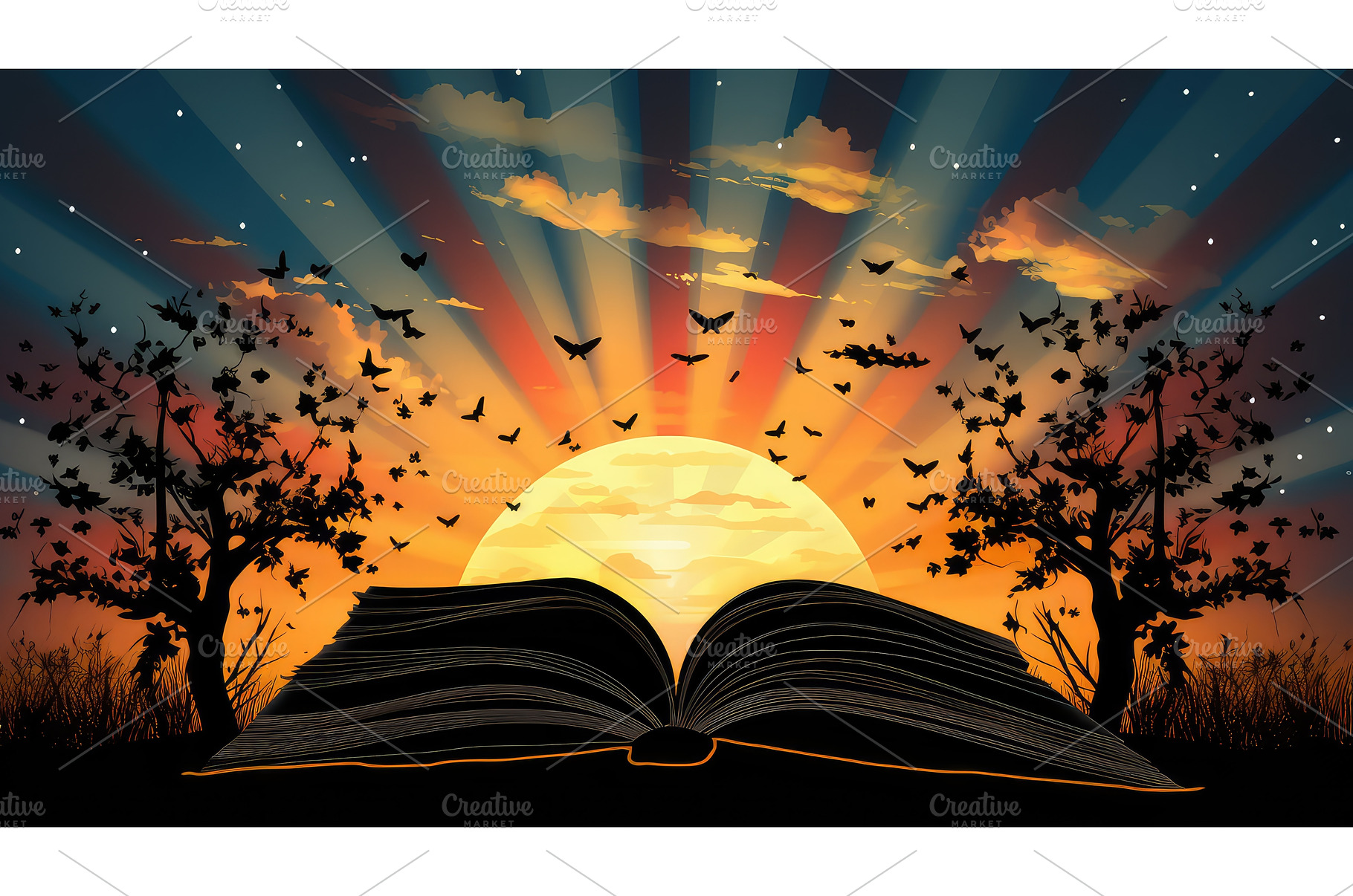 pages book clip art ai generated, an Arts & Entertainment Photo by pikepicture
