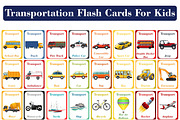 Transportation Flash Cards Kids, a Card Template by DigitalsDesigns (Thumbnail 1 of 4)
