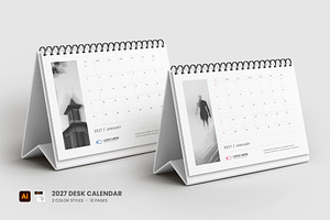2027 Desk calendar