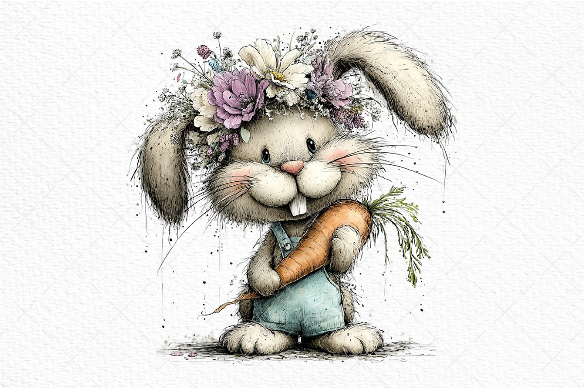 Whimsical Easter Clipart Bundle, an Illustration by Craft Nest (Photo 9 of 11)