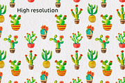 Cactus digital paper watercolor, a Pattern Graphic by AnastasiaWatercolor (Thumbnail 5 of 6)