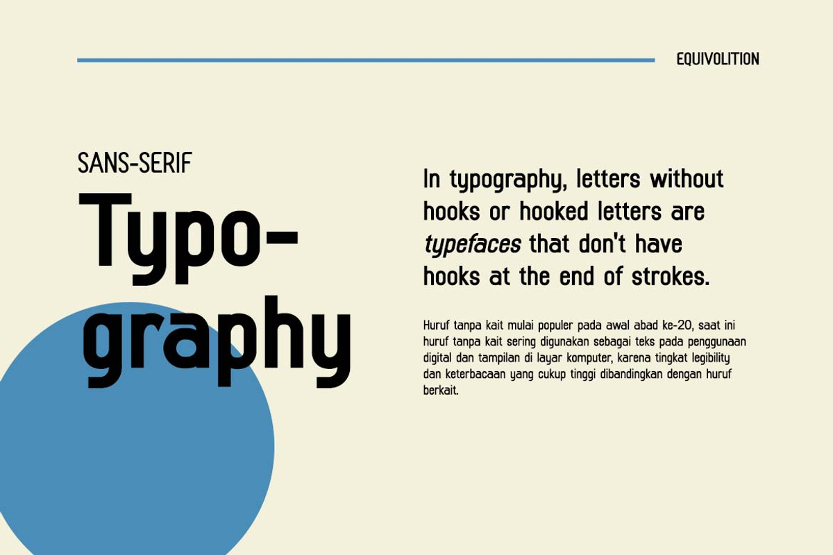 Equivolition Retro Sans Serif Font, a Sans Serif Font by UICreative (Photo 3 of 13)