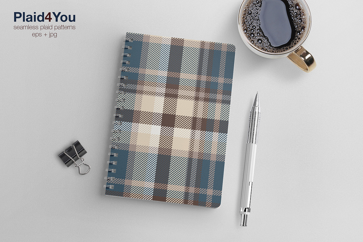 #35 Shirt Plaid Patterns EPS + JPG, a Pattern Graphic by Plaid4You (Photo 8 of 11)
