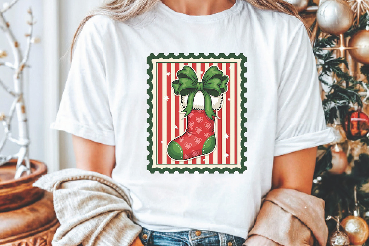 Christmas Stocks Coquette Stamps Png, an Illustration by Libby Wishes (Photo 3 of 5)