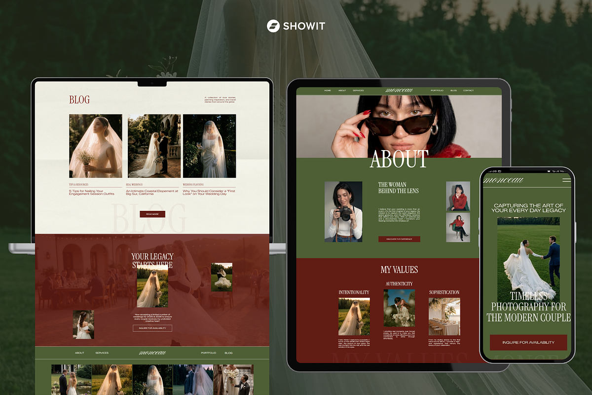 Editorial Showit Website Template, a Websites & App Template by OliaMuseDesign (Photo 4 of 10)