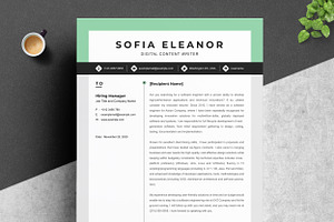 Creative Resume Template Word, CV