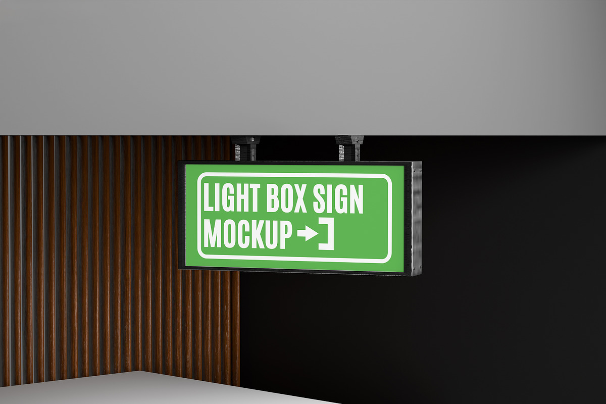 LIGHT BOX SIGN MOCKUP, an Advertising Mockup by safrizalstudio (Photo 4 of 4)
